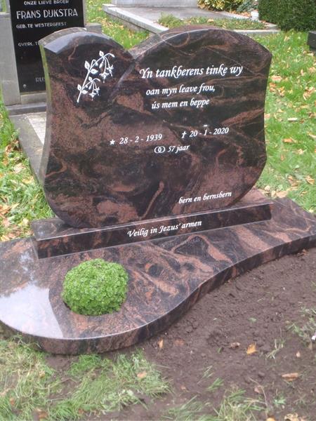 Dubbele steen zonder bedekking | Steenhouwerij de Vries